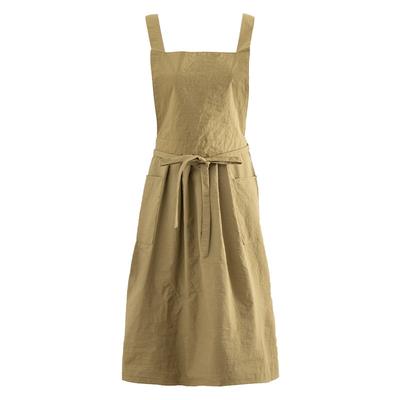 Lightweight Work Waterproof Apron for Beauty Salon Nails Shop Oil-proof Long Pleated Women's Kitchen Apron Dress with Pockets