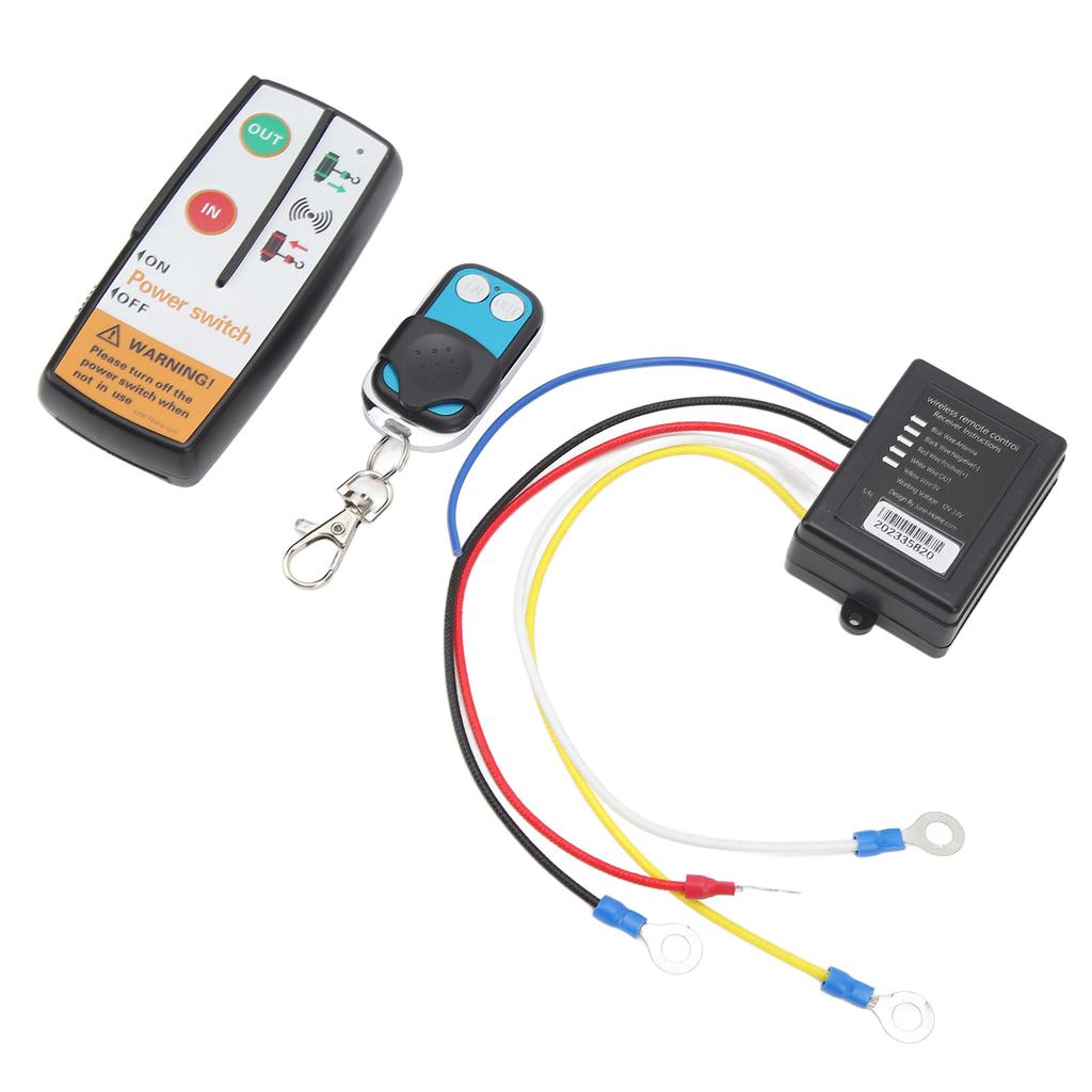 Wireless Winch Remote Control Kit 12V 24V Fast Response 50 Feet Accurate Control with Receiver For Truck ATV SUV