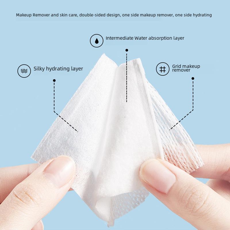 Jianmei Chuangyan Double-Sided Soft Cosmetic Cotton Pads - 50 Thickened Pieces for Effective Cleansing