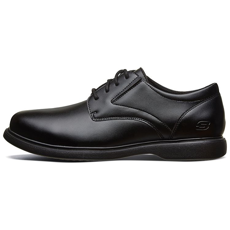 Skechers Relaxed Fit Кожаные Повседневные Мужские Повседневная Обувь Черный 65075-BLK 39.5