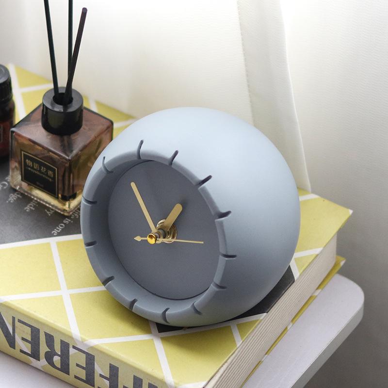 Nordic Model House Home Living Room Table Clock Office Table Decoration Bedroom Entrance TV Counter Clock Clock Accessories