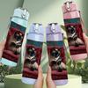 1PC Dog Lying On Retro Sofa Print 750ml Color Plastic Sports Water Bottle Leakproof Flip Straw Lid Suitable for Sports Office Home Use