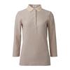 Ssideuneuwa Women'S Lux Sleeve Pk Shirt (Beige)
