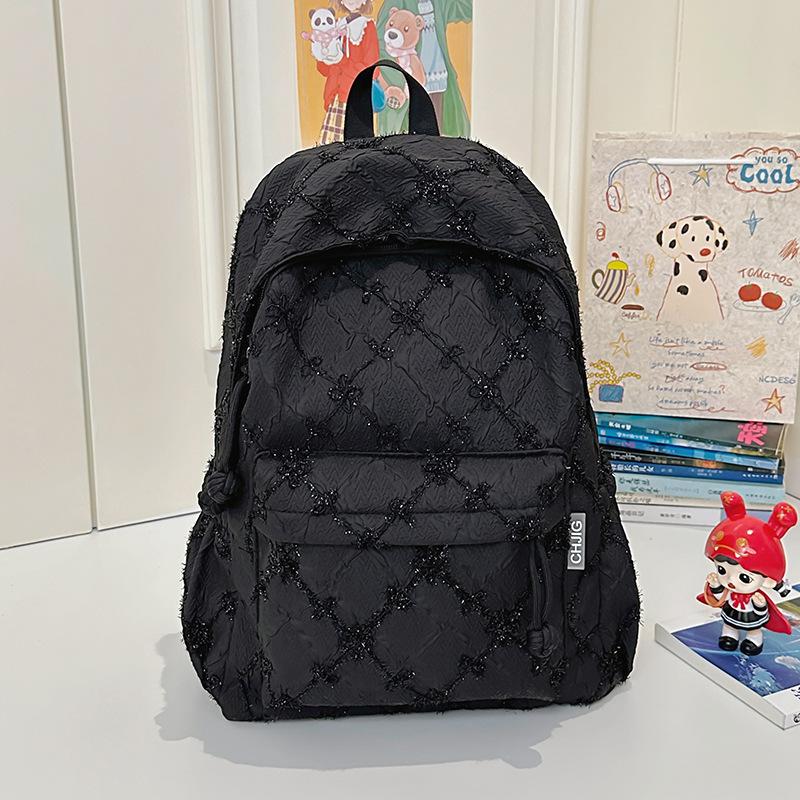 Girls backpack dopamine candy color junior high school students light shopping travel large capacity backpack