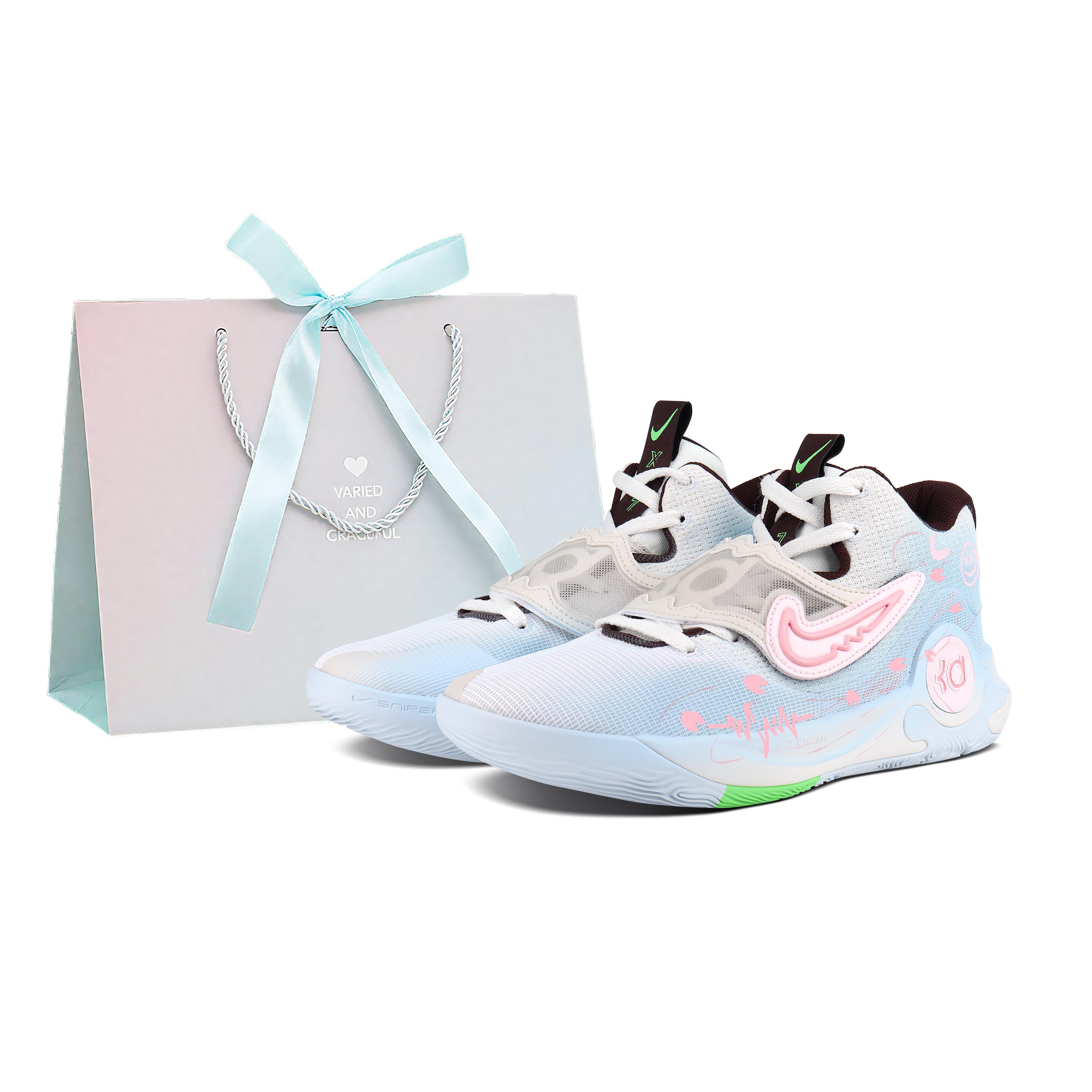 

Nike KD Trey 5 X Cushioning Abrasion Resistant Cushioning, Wear Resistant Low top Basketball Shoes Men s Blue Pink DJ7554-014 (team1476-LD) 43