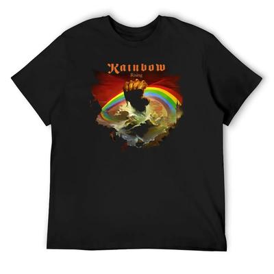 Rainbow Rises T-Shirt Customs Design Your Own Topping Animal Prinfor Boys Plus Sizes Mens Graphic T-shirts