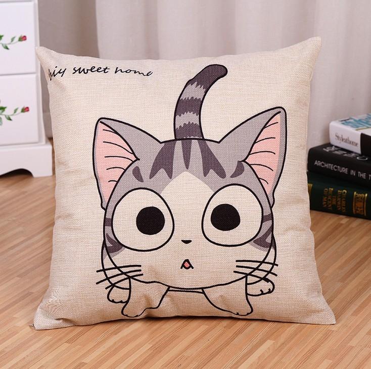 Cartoon Animal Cushion Cover With Printed Design For Bedroom And Lounge