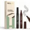 RECLUSE 4-Spitzen Augenbrauen Konturstift für Natürliche Brauen | Microblading Augenbrauenstift mit Gabelspitzen-Applikator | Wasserfest, Langanhaltend & Wischfest