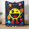1Pc Pacman Adventure Blanket For Couch Bed Plush Cozy Fuzzy Blanket Super Soft Warm Blankets For Fall And Winter 091890