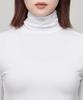MUSINSA STANDARD WOMAN Women'S Slim Crop Turtleneck Long Sleeve T-Shirt [White]