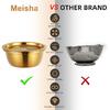 Meisha Colander, 3Pcs Stainless Steel Kitchen Tool 3 In 1 Fruit and Vegetable Strainer Bowl Set Fine Mesh Shredding Sink Drain Pot Basket for Fruits