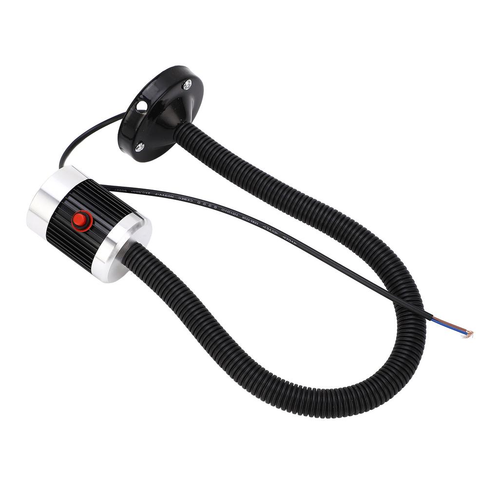 Round Magnetic Base Gooseneck Light Industrial LED CNC Machine Tool Lathe Work Lamp AC220V 3W