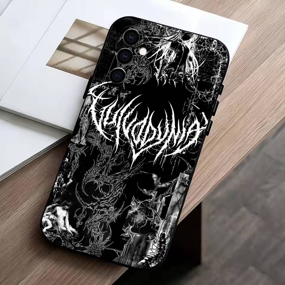 Gothic Sigilism Cross  Phone Case For Samsung Galaxy A73,A72,A71,A70,A53,A52,A51,Soft Silicone Black Cover