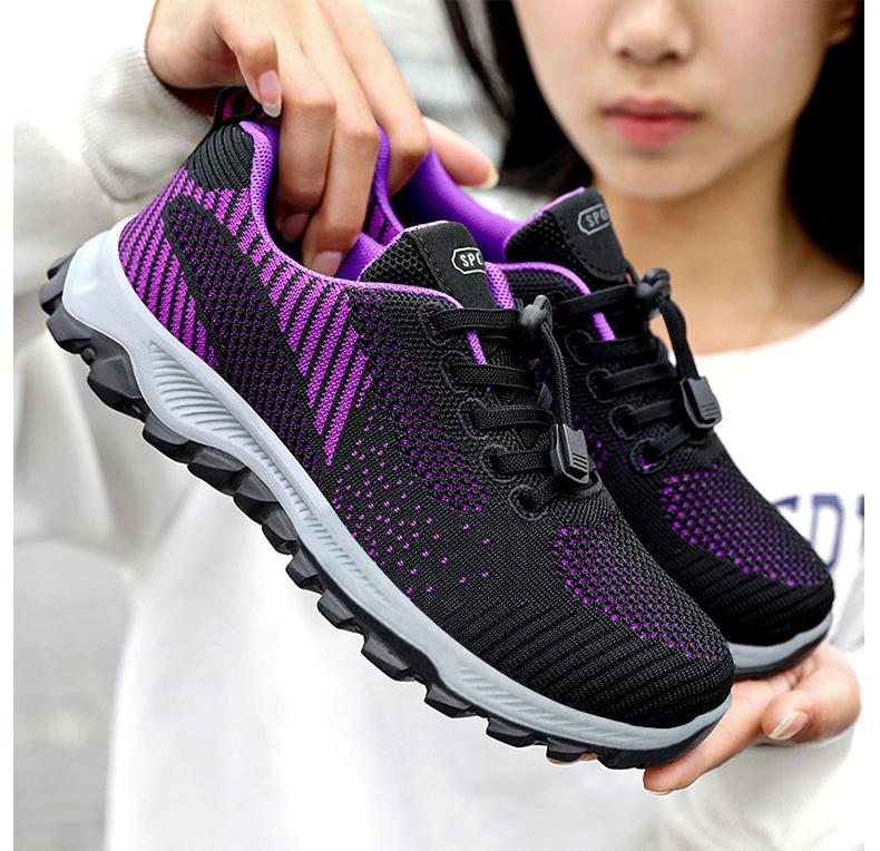 Shoes 2025 New Travel Shoes Comfortable Elderly Mother Shoes Soft-soled Gift Shoes Couple Sports Shoes KT