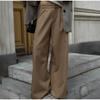 Retro Striped Casual Wide Leg Pants Spring and Summer Women's Fashion Commuting Versatile High Waist Loose Straight Leg Pants