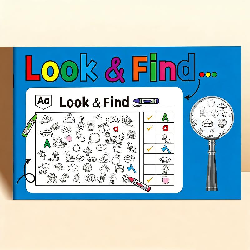 Children S Hidden Object Coloring Book 100+ Search & Color Activities Interactive Educational Puzzle Book For School Home Travel синий