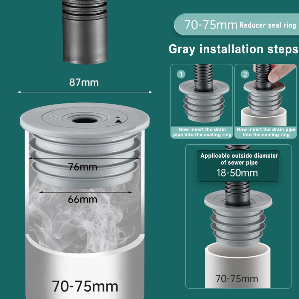 Floor Drain Pipe Kitchen Washing Seal Deodorization Drains Sewer Pipe Anti-odor Floor Drain Plug Bathroom Accessories