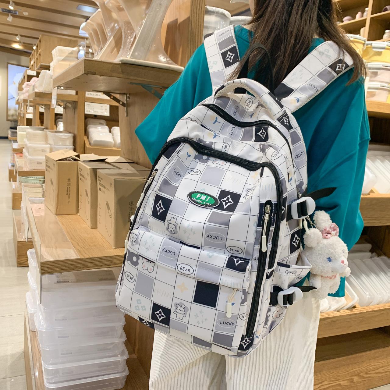 Водонепроницаемый рюкзак с милым мультяшным принтом для девочек-подростков — фото 4