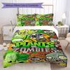Plants Vs. Zombies Print Pattern Bedding,Quilt Set Quilt Cover Pillowcase Home Birthday Gift (1*duvet Cover+2*pillowcase,without core)XSJT0917560