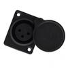 XLR 3-pin Female Socket 1pc Auto Replacement Parts Auto Replacement Parts Black