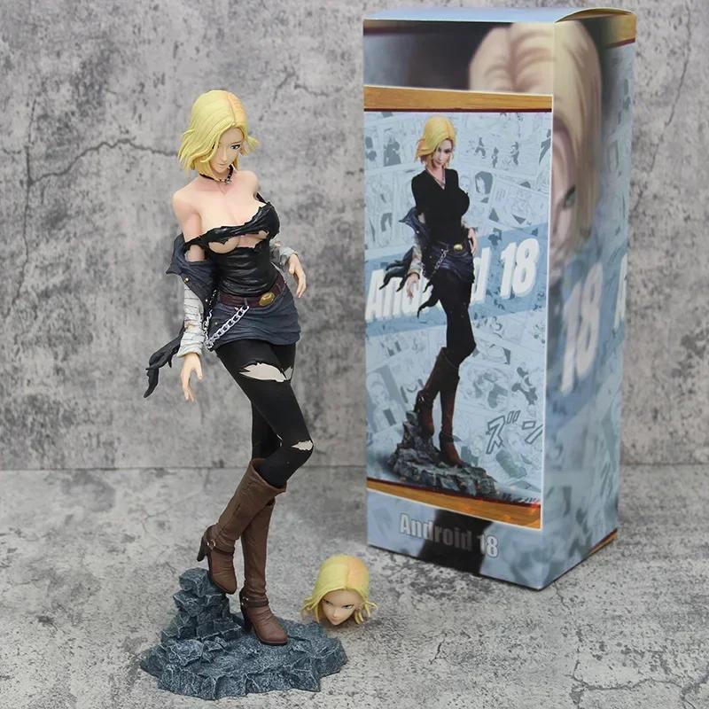 30cm Dragon Ball Anime Figure Sexy Android 18 Pvc Action Figurine Model Statue Toys Statue Doll Collection Decoration Toys Gift