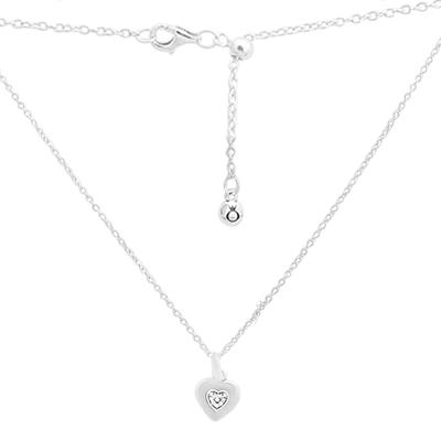 Silver Necklace with Cubic Zirconia, Weight 4.44 G (2160045)