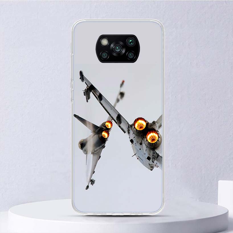 Aircraft Airplane Cool Soft Case For Xiaomi Poco X7 X6 X5 X4 X3 Nfc F7 Ultra F6 F5 Pro Phone Cover F4 Gt F3 M5S M4 M3 M5 M6 Coqu