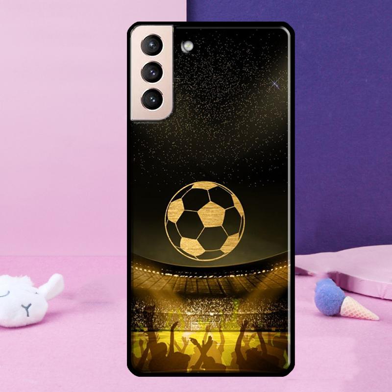 Football Soccer Ball Phone Case For Samsung Galaxy S24 Ultra S25 Ultra S9 S10 S20 S21 S22 Plus S23 S24 FE Cover