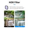 TELESIN ND8 ND16 ND32 ND64 CPL Lens Filter Set Aluminium Alloy Frame for GoPro Hero 13 Action Camera ND CPL Lens Filter