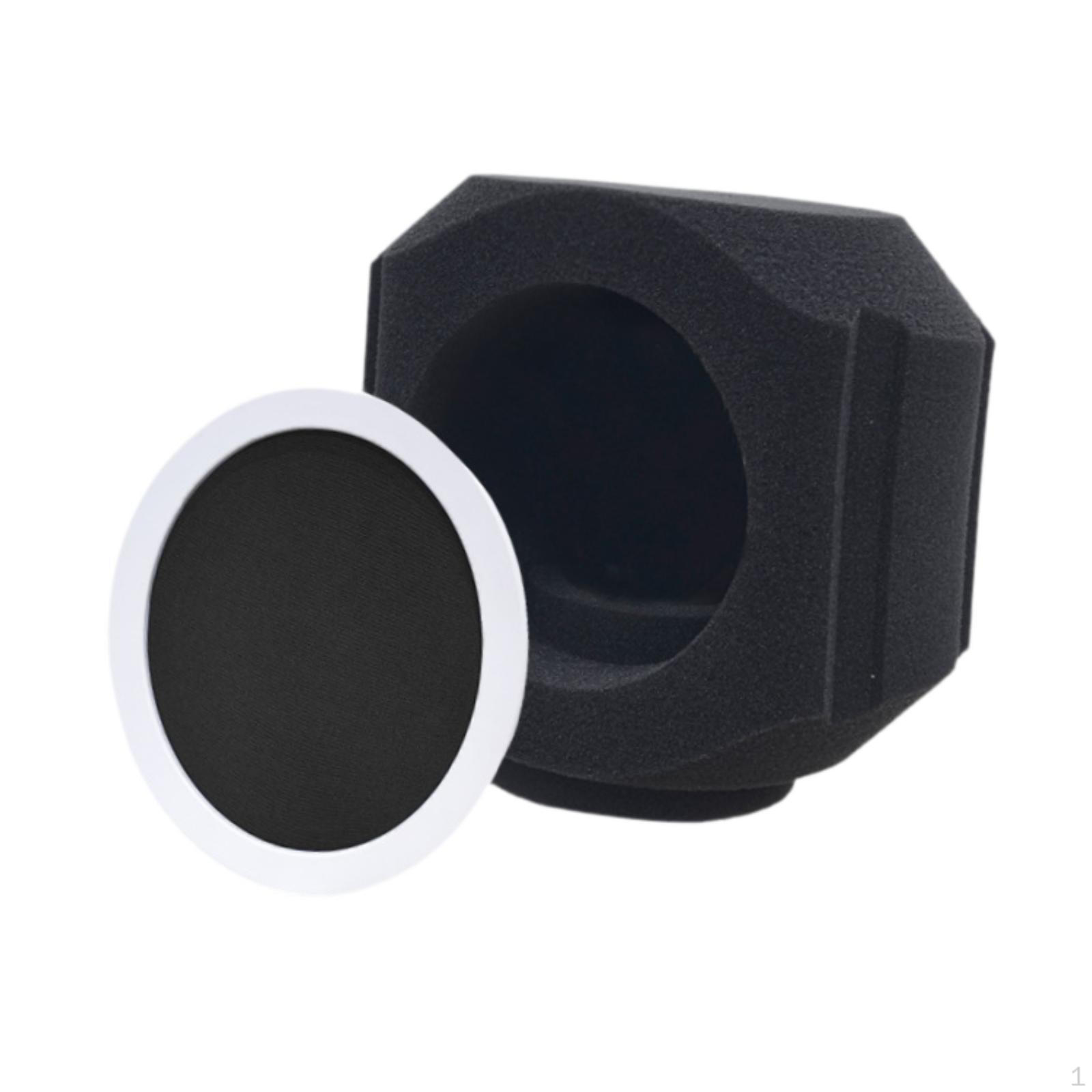 

Микрофонный поп-фильтр, акустический, простой в использовании, портативный, звукопоглощающий, отражающий для записи чёрный