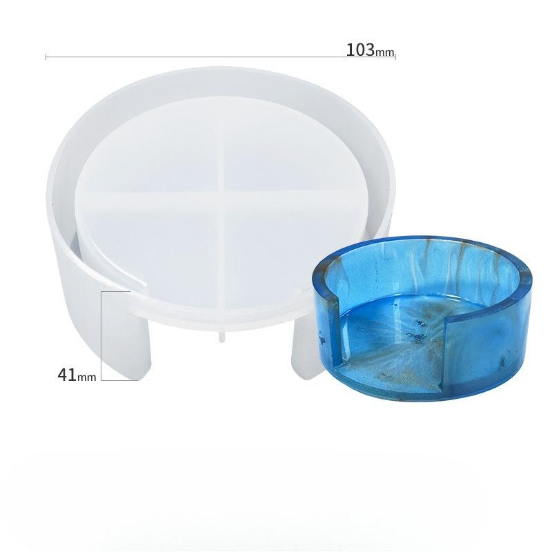 DIY Epoxy Resin Coaster Kit with Silicone Molds & Storage Box Creative Craft Kit