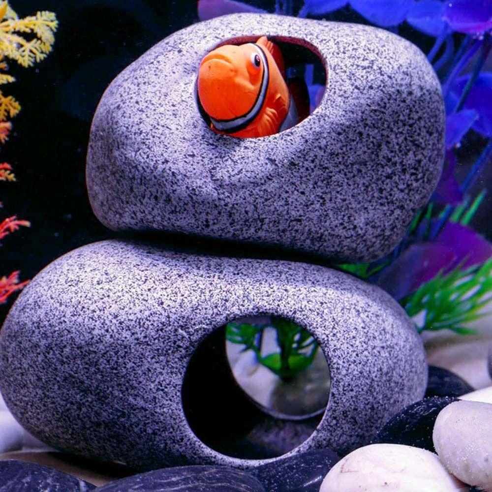 Aquarium Decoration For Fish Shrimp Hiding Stone Rock House Fish Tank Decoration Fish Tank Cave