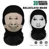 3D Rolig Helface Mask Uttryckspaket Mask Rolig Huvudbonad Nätmask Huvudbonad Elastiskt Nät Helface