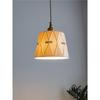 Retro Japanese Brass Glazed Ceramic Pendant Light for Bedroom, Dining, Bar, or Bay Window
