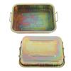 Galvanized Oil Drip Tray Pan Professional Metal Drain Container   Auto Repair Tool for Vehicle