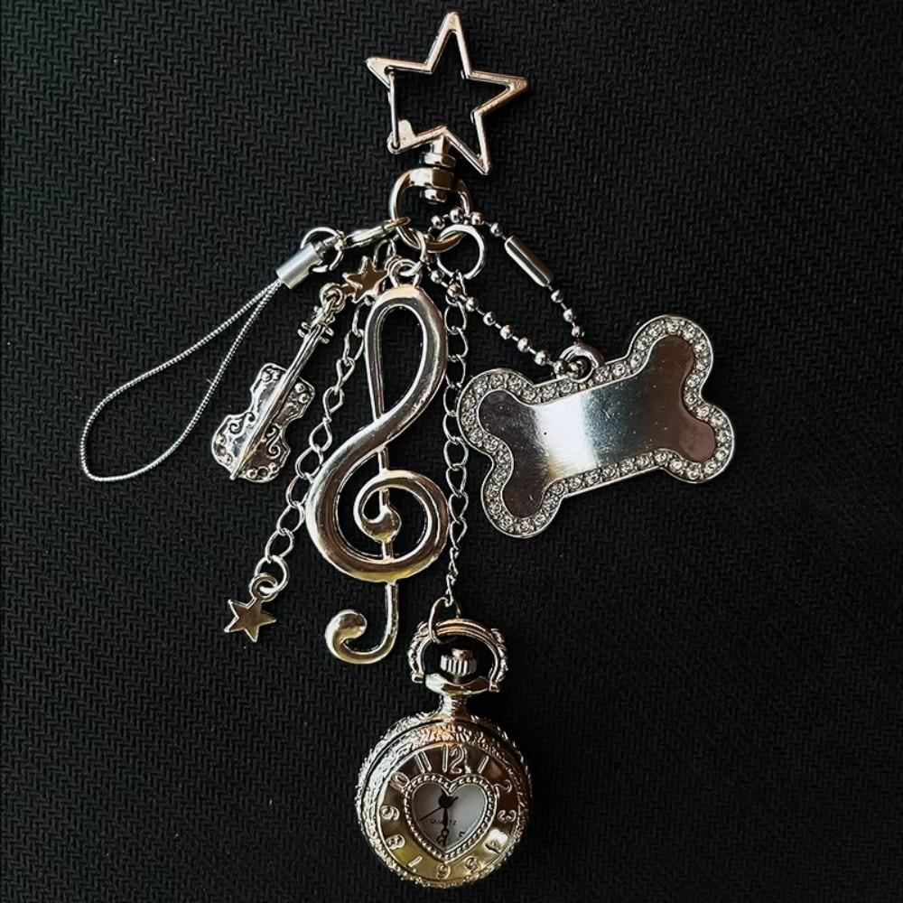 Mode Stil Hohlherz Taschenuhr Schlüsselanhänger Design Anhänger Schmuck Steampunk Uhr Paar