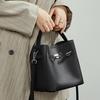 First Layer Cowhide Vegetable Basket Bucket Bag Women'S Leather Versatile Premium Shoulder Bag Portable Oblique Span Women'S Bag