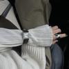 WIDE CLASSIC SQUARE WATCH (SILVER)