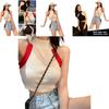 Fashion Color Womens Blocking Sleeveless Strapless Sexy Camisole Knitted