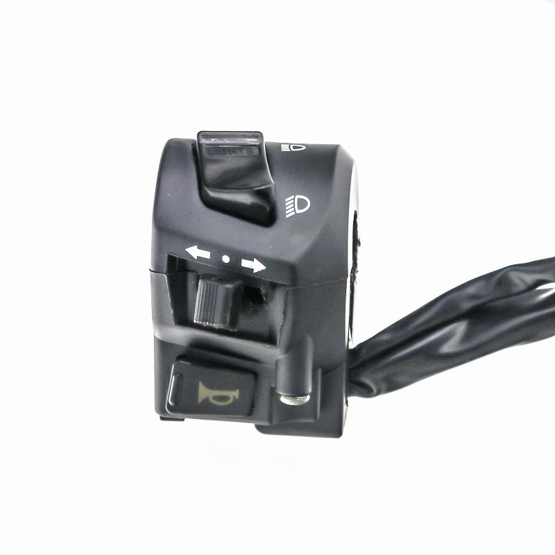 LMoDri Handlebar Control Switch 7/8" 22mm Motorcycle Handlebar Switches with Horn Turn Signal High Low Beam Control With Wire