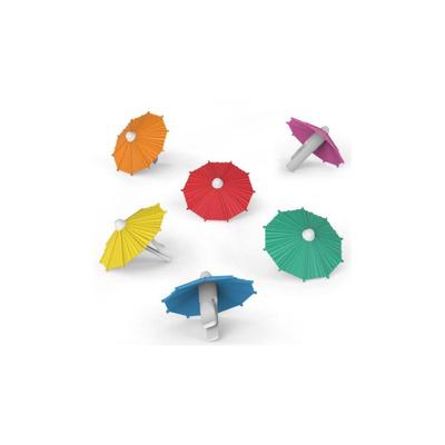 Silicone Umbrella Wine Glass Markers - Red Wine Glass Identifiers for Parties