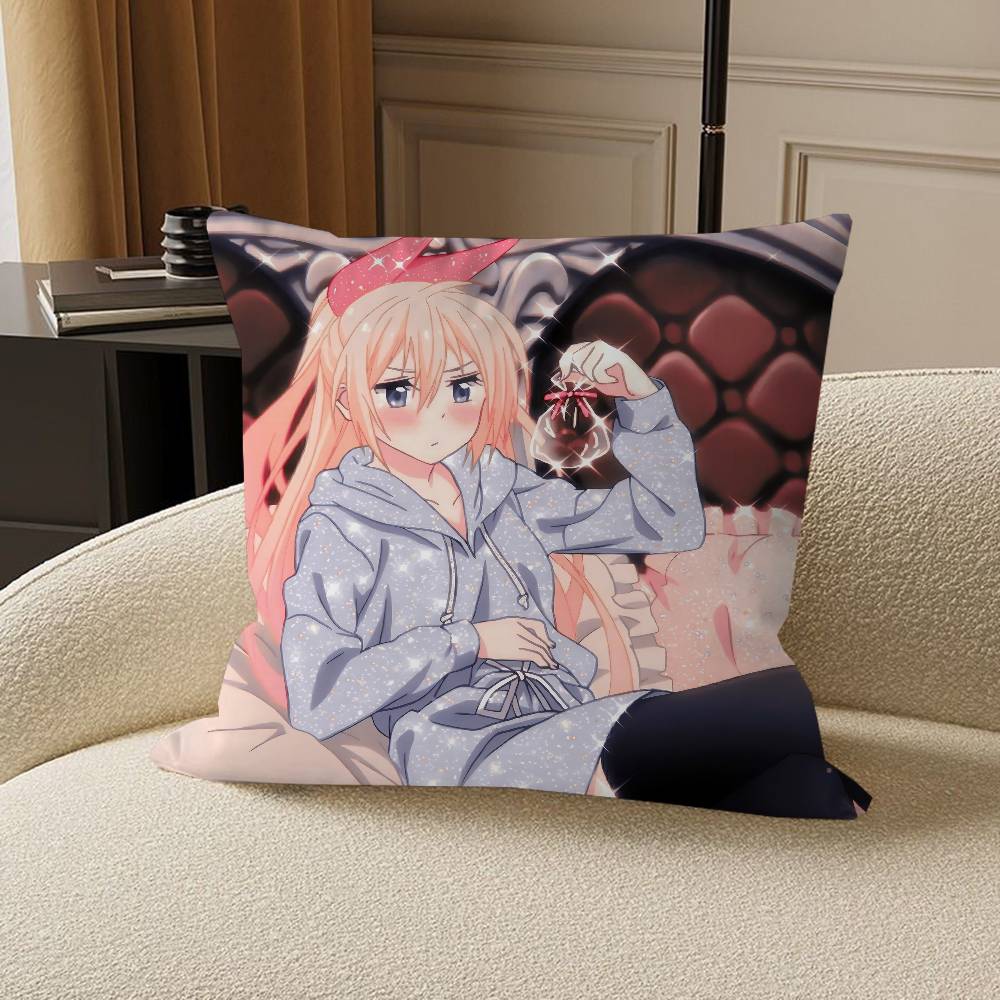 

Anime K-Kirisaki-Chitoge Pillow Gift Home Office Decoration Bedroom Sofa Car Cushion Cover Case 45x45 12x12Inch