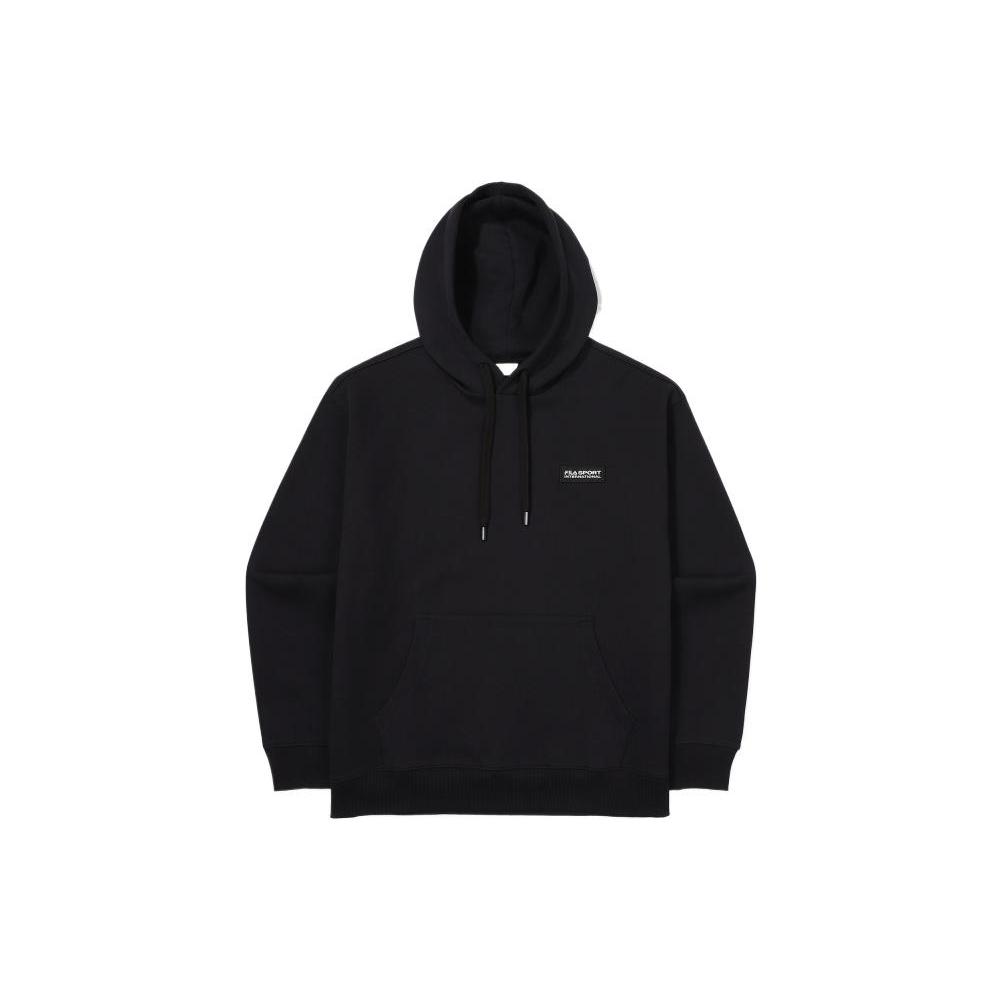 FILA Толстовки Унисекс Черные С капюшоном Средняя Обычная посадка FS2POF1132X-BLK 095
