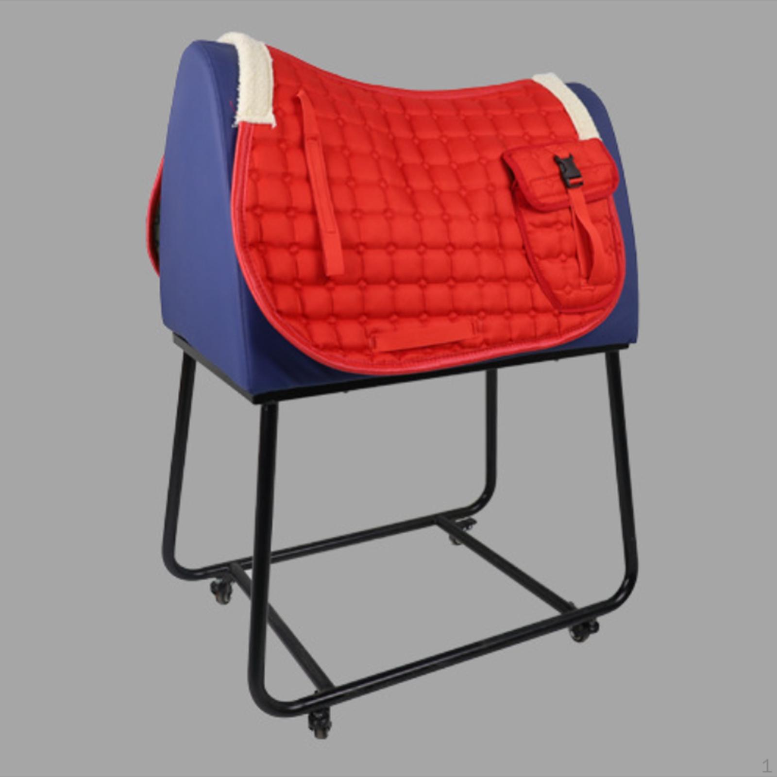 

Подкладка под седло для лошади Универсальный коврик Нескользящий Карман Для езды без седла Амортизирующая Ткань Материал красный