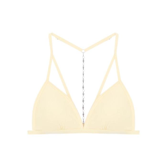 Two-piece set, hollow sling vest, women's summer design, slim-fitting short back-wrapped top