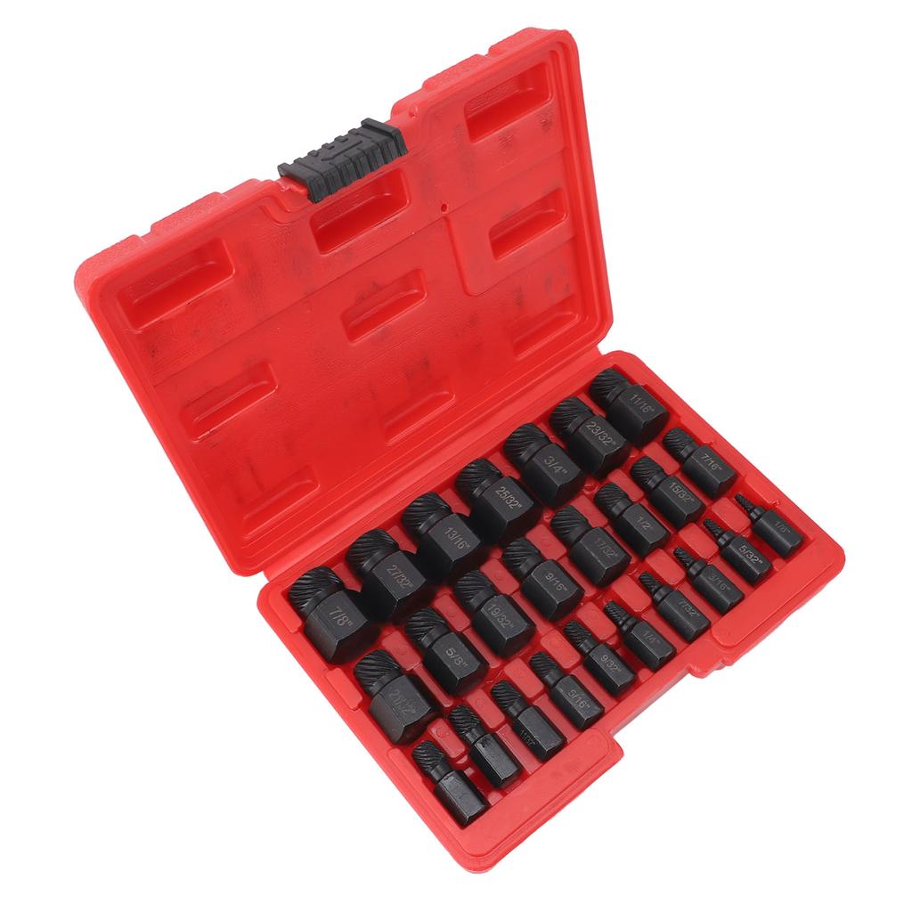 25 Pieces Screw Extractors Hex Shank   Screw Remover Tool for Damaged Broken Stripped Screws  s