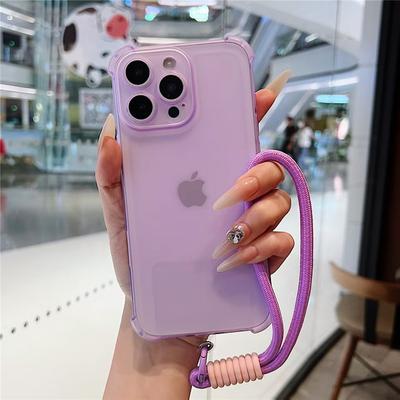 Mit Lanyard Klare Matte Handyhülle Für vivo Y36 Y16 Y39 Y29 Y19S Y02 Y22 Y03 Y28 Y33S Y21S Y76 Y78 Stoßfeste Handgelenkschlaufe Abdeckung