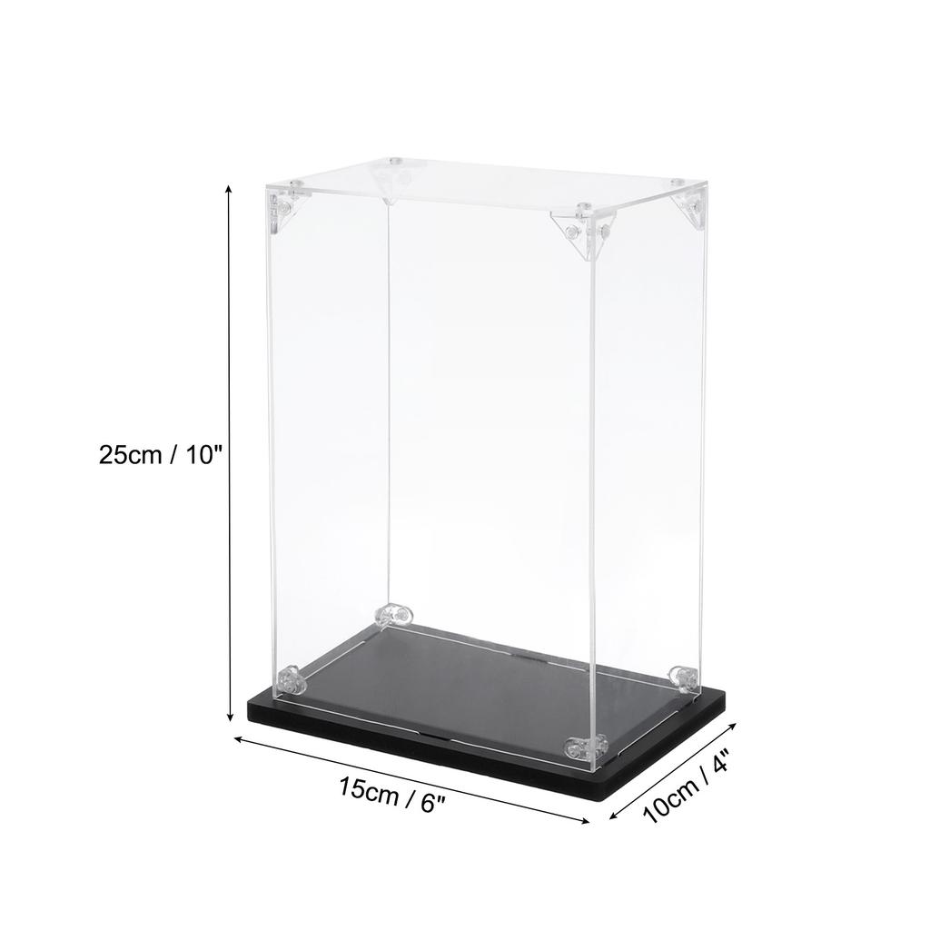 Clear Acrylic Display Case Dustproof Display Box Storage for Collectibles Assemble Action Figures Toy Car Model Collection Show
