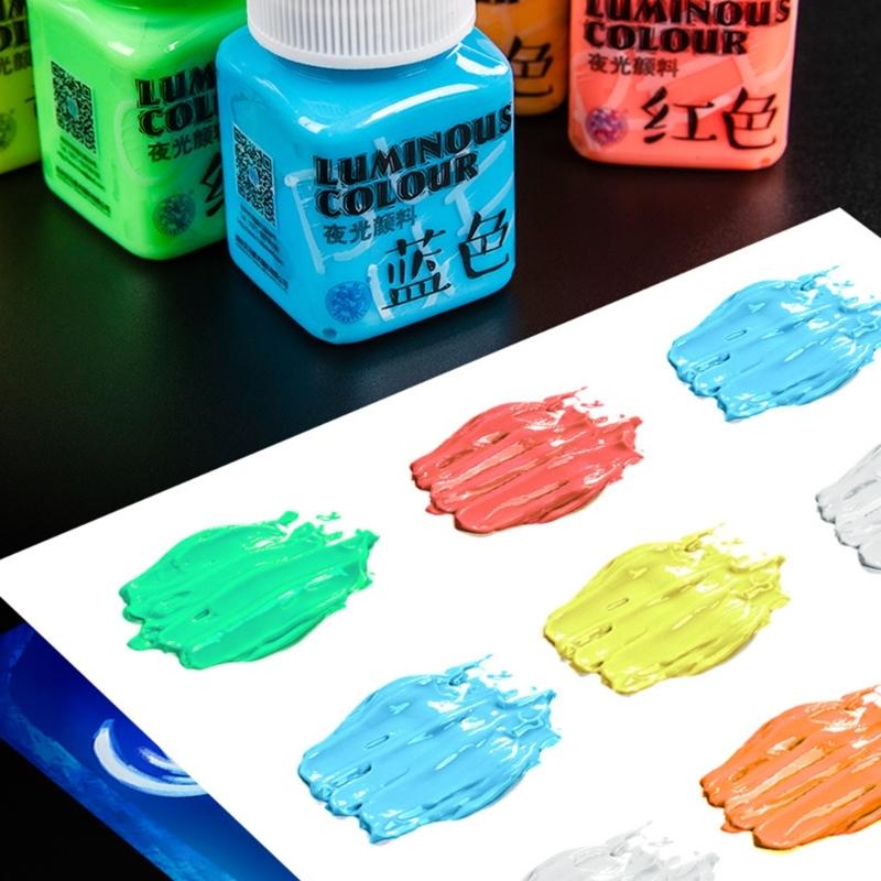 Farba Akrylowa Wielopowierzchniowa Kolory Aktywowane Światłem Ultrafioletowym Farba Artykuły Plastyczne