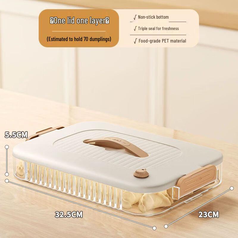 Food-Grade Refrigerator Dumpling & Wonton Storage Container